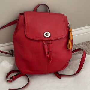 Coach Leather Backpack